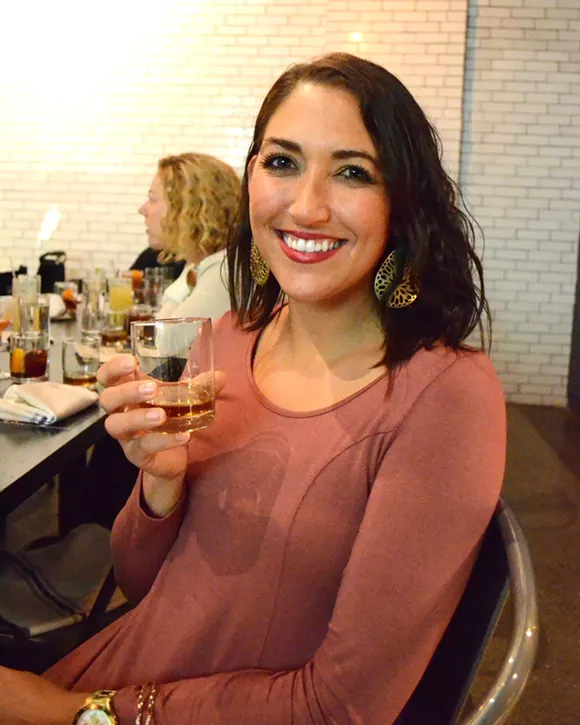 Ashley Hoofman, of Jack Daniels owner Brown-Forman Corp., at Selden Standard on Wednesday. - Photo by Dustin Blitchok