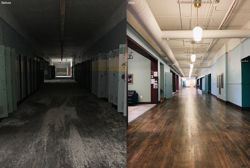 The new Detroit Prep restored the former Anna M. Joyce Elementary School. - Photo courtesy of Chef’s Schoolyard