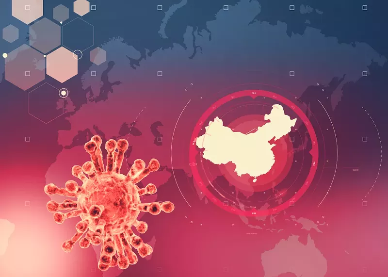 A visualization of the coronavirus. - Shutterstock