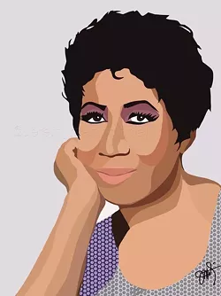 Aretha Franklin. - Photo via Jeremy Martin