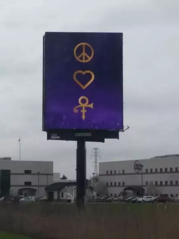 Detroit billboards remember Prince