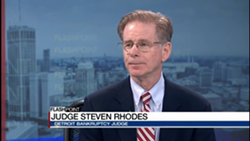 No, Judge Rhodes' $18K per month salary was never in jeopardy during this DPS debacle