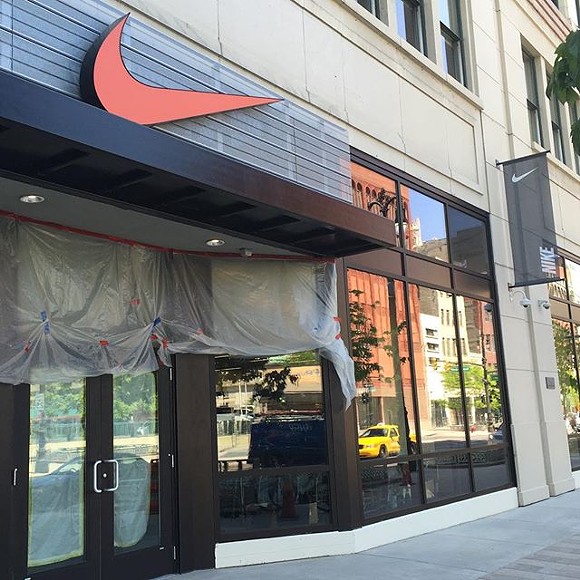 Facade of the Nike Detroit Community Store - KollinCurrie via Instagram