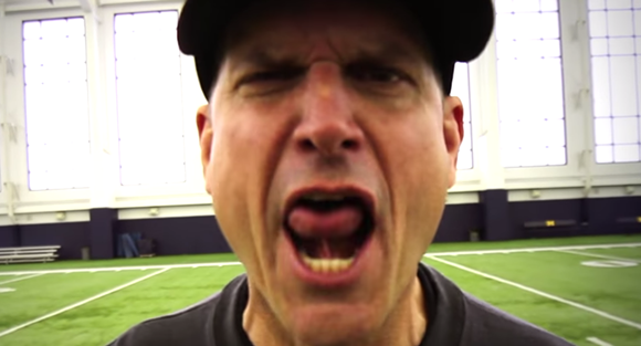 U-M coach Jim Harbaugh embraces his inner rapper in new music video