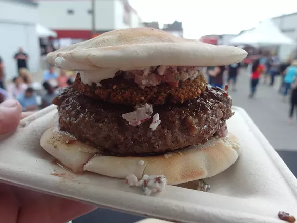 Mediterranean burger from Rusted Crow - Photo by Serena Maria Daniels