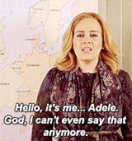 Adele's show at The Palace: described through GIFs.
