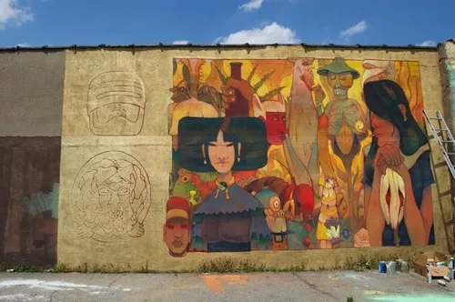 Mural vandalized in Southwest Detroit