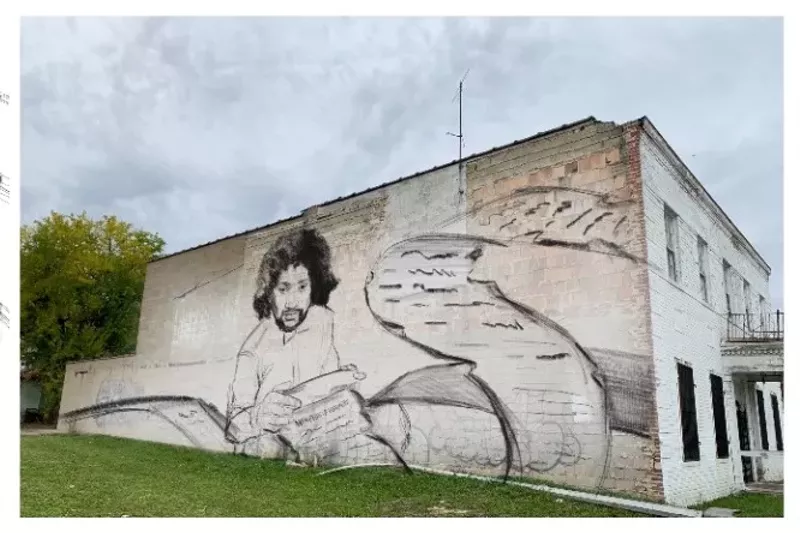 Rendering of Sydney James's upcoming Malice Green tribute mural. - Sydney James