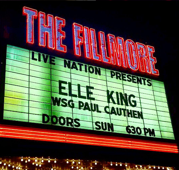 Elle King and the rest of the Fillmore got sloshed last night