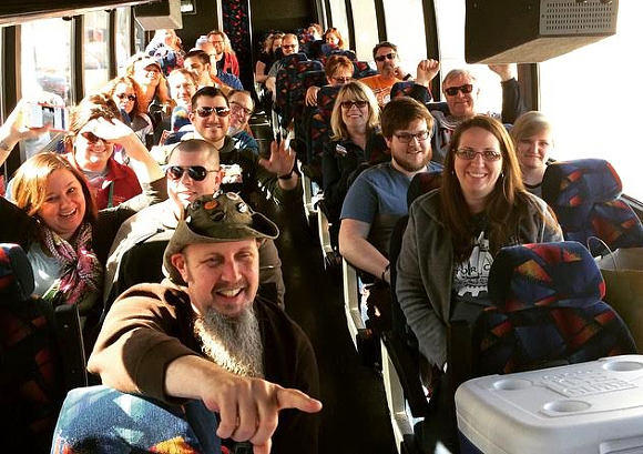 "I love this bus." - Photo courtesy Motor City Brew Tours