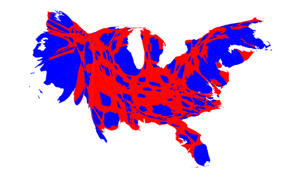 This University of Michigan professor created some election maps that actually make sense