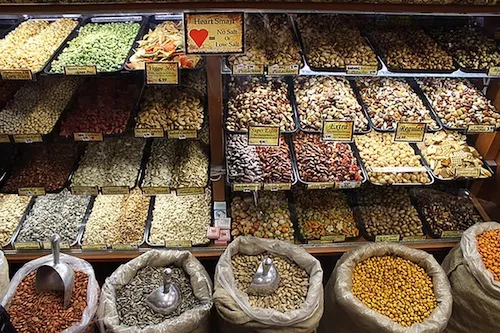 Hashem Nuts in Dearborn is just one of about 100 food businesses on Warren Avenue in Dearborn. - Photo courtesy David Wyscaver and the Arab American National Museum