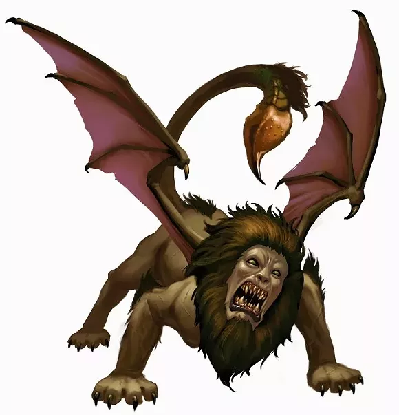 A manticore for comparison. - Screenshot from the dark web.