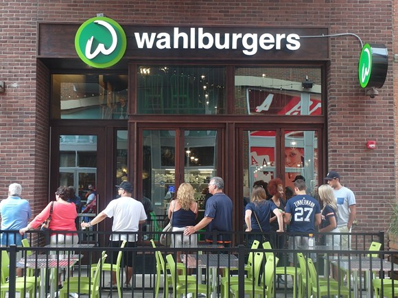 A steady stream of chain restaurants like Wahlburgers have been popping up in and around downtown Detroit this year. - PHOTO BY SERENA MARIA DANIELS