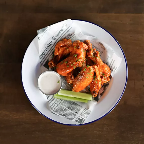 "Old Bae" Buffalo Wings - Photo by Michael Gutelli, Clark + Aldine
