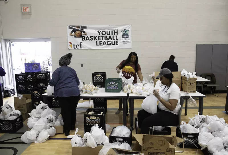 Detroit's Grab n' Go food distribution. - City of Detroit