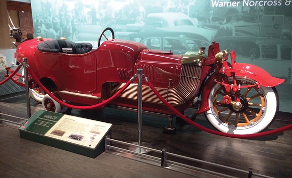Detroit Historical Museum showcases Mobsteel-restored 1913 'motorcycle car'