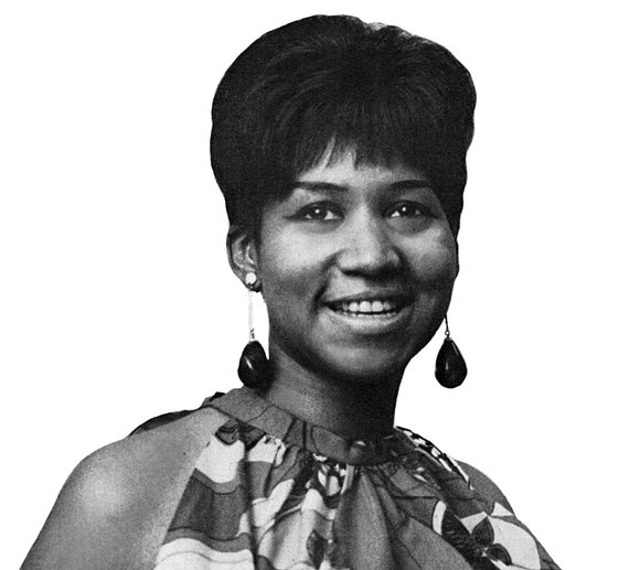Aretha Franklin in 1967. Photo via Wikipedia.