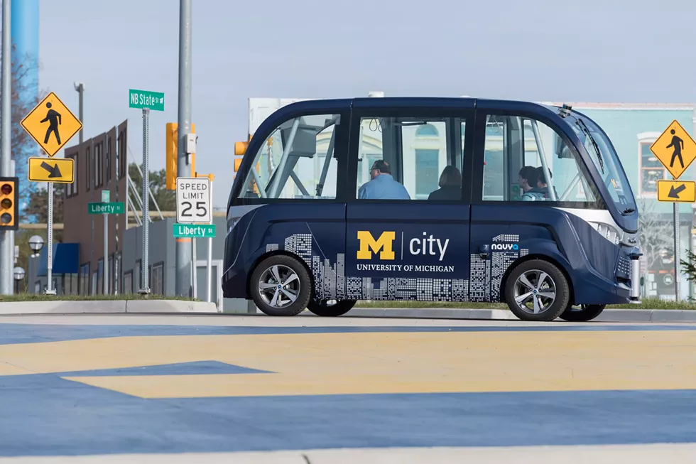 Navya’s Arma at Mcity. - Photo courtesy University of Michigan