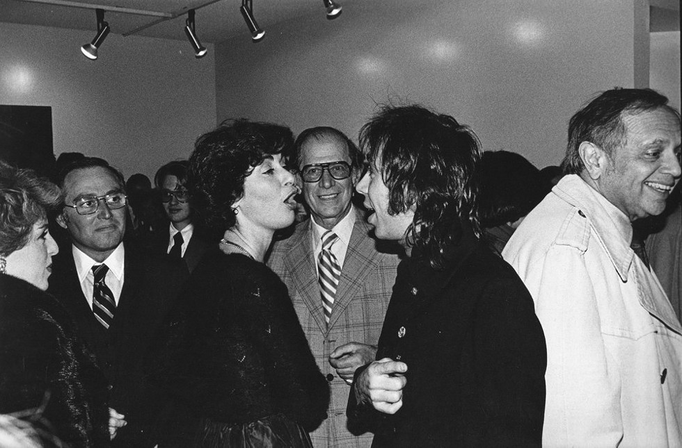 Susanne Hilberry at the opening night of her gallery at 555 Woodward in Birmingham, December 1976. - Harry Taylor