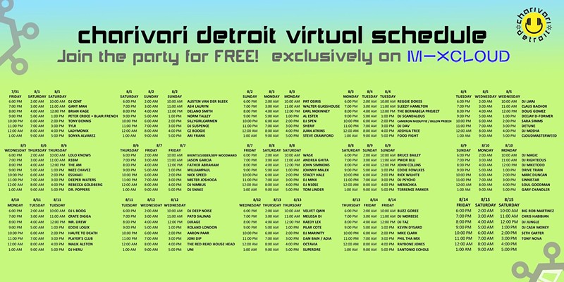 Charivari Detroit techno festival is now a month-long 24/7 livestream celebration