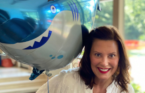 Big Gretch had a Shark Week-themed birthday party