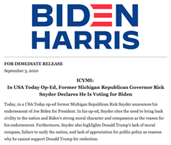 Democrats are way too excited about Biden's Snyder endorsement