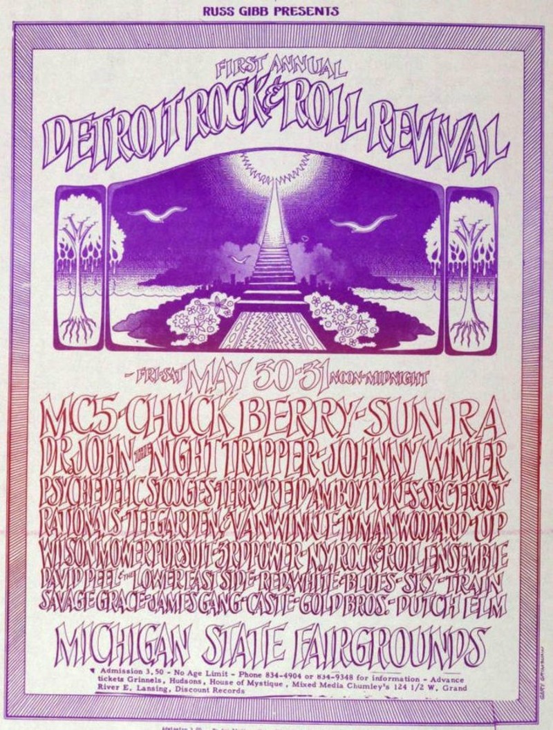 Flyer for the first Annual Detroit Rock & Roll Revival. - GARY GRIMSHAW