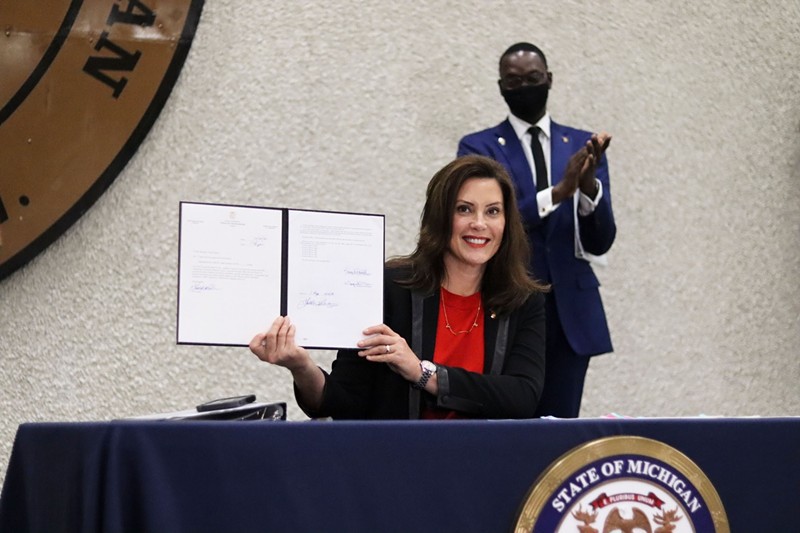 Gov. Gretchen Whitmer signed "Clean Slate" bills into law in October, erasing the cannabis-related criminal records of thousands of Michigan residents. - STATE OF MICHIGAN