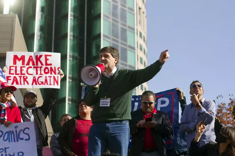 Trump supporters gathered in Detroit last week to protest the election. - Steve Neavling