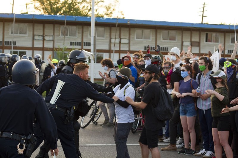 Police arrested 127 protesters for defying Detroit's curfew on June 2. - Steve Neavling