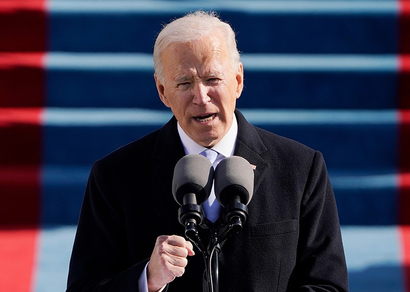 President Joe Biden speaks during the 59th Presidential Inauguration at the U.S. Capitol in Washington, Wednesday, Jan. 20, 2021. - mccv / Shutterstock.com