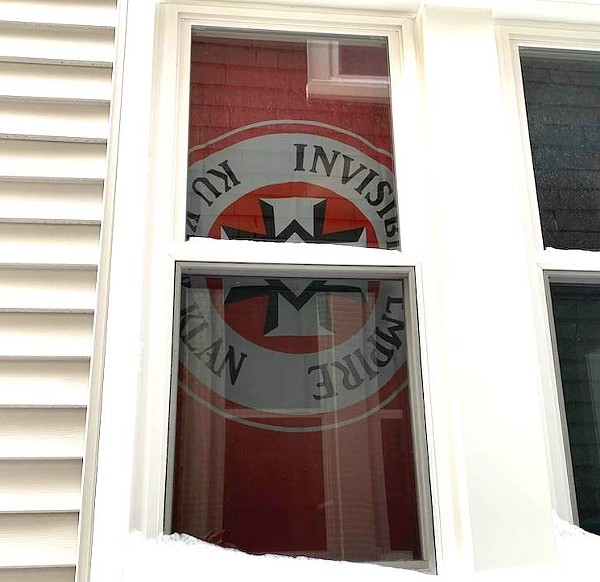 KKK flag faces Black neighbor's home in Grosse Pointe Park. - DEADLINE DETROIT