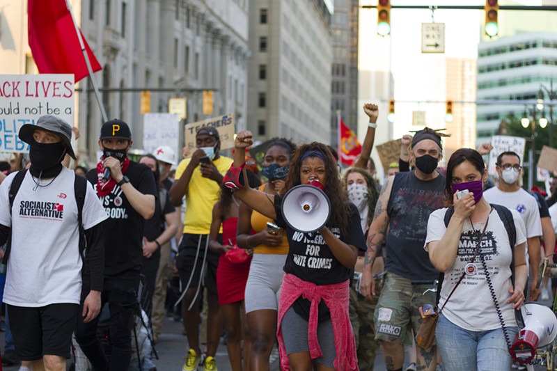 Detroit Will Breathe protesters took to the streets to demonstrate against police brutality over the summer. - Steve Neavling