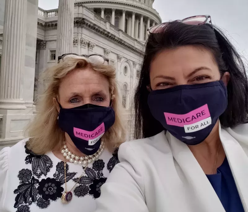 U.S. Reps. Debbie Dingell and Rashida Tlaib. - Office of U.S. Rep. Rashida Tlaib