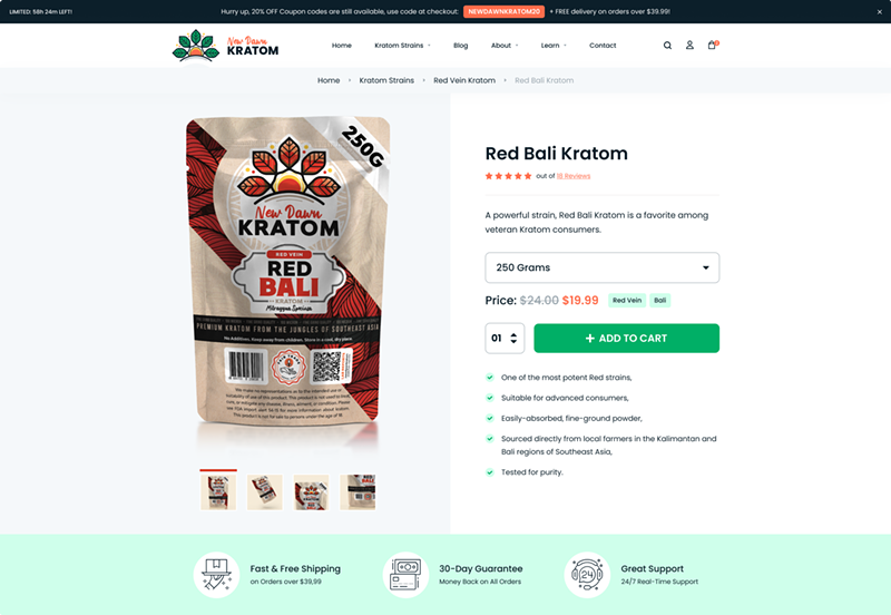 Red Bali Kratom – Effects, Dosage, and BEST Source