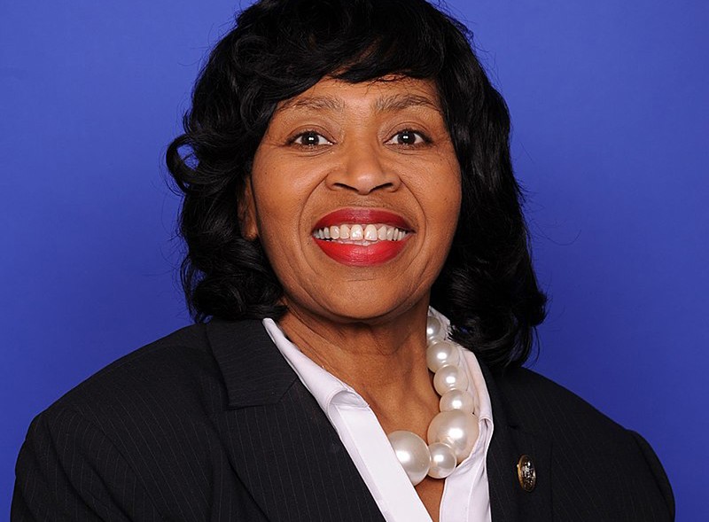 Brenda Jones's portrait from her brief time in the U.S. House of Representatives in 2018. - U.S. House of Representatives