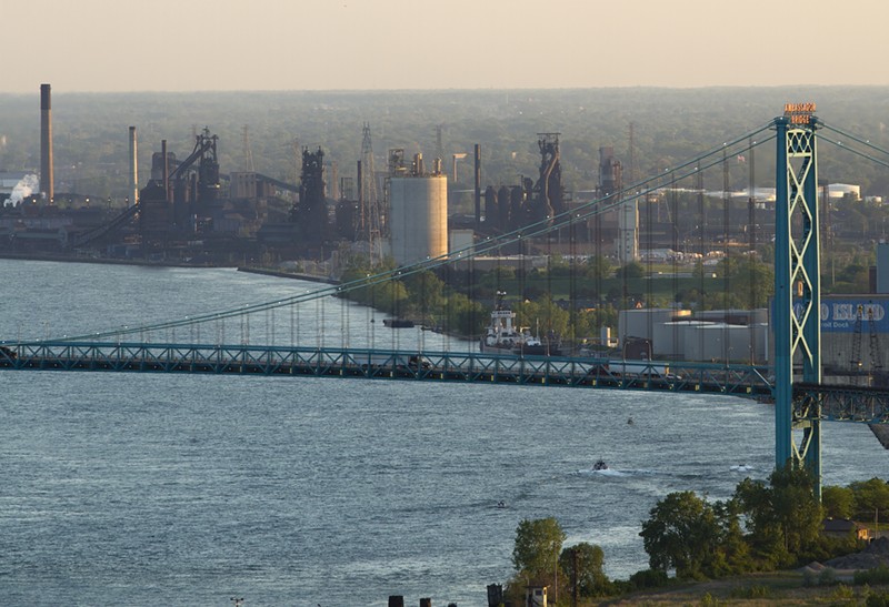 Pollution and smokestacks in Southwest Detroit. - Steve Neavling