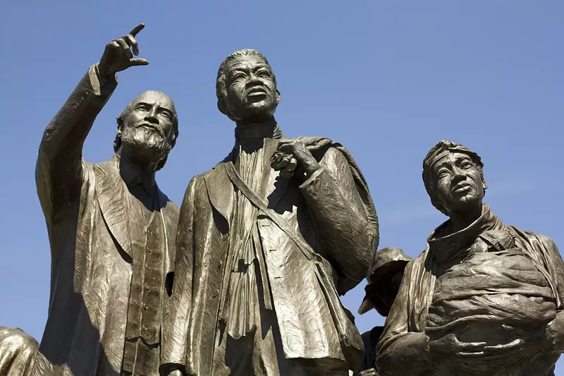Gateway to Freedom International Memorial in Hart Plaza in Detroit. - Steve Neavling