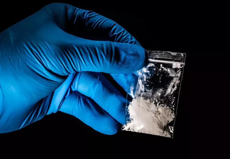 A bag of fentanyl. - Shutterstock