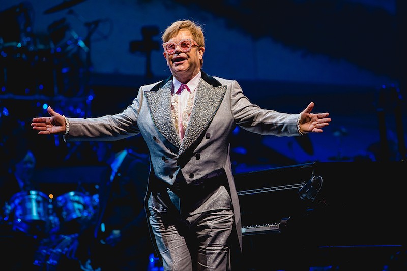 Elton John performs live at Van Andel Arena on the Farewell Yellow Brick Road Tour, Oct. 2018. - Tony Norkus / Shutterstock.com