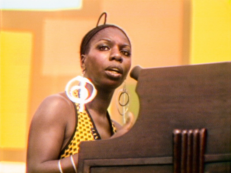 Nina Simone performs at the 1969 Harlem Cultural Festival. - Searchlight Pictures