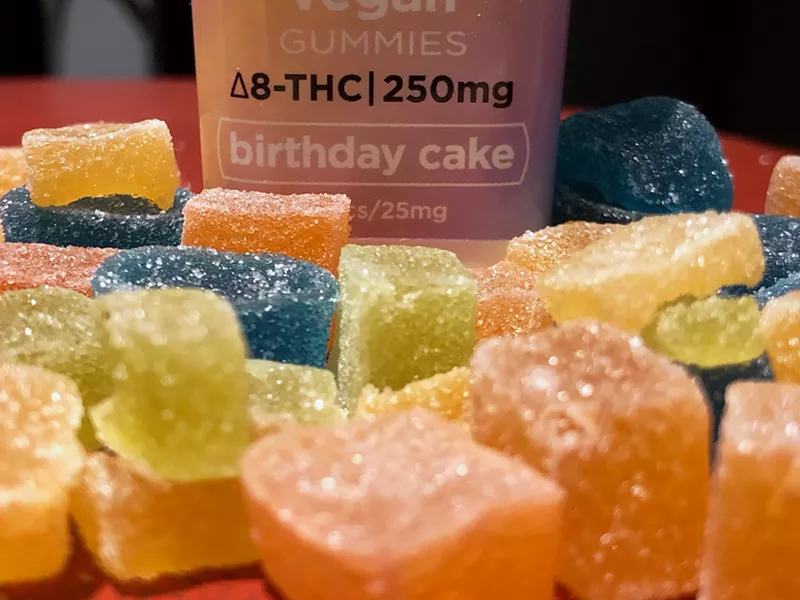 Delta-8 THC is sold at smoke shops and convenience stores that aren't licensed to sell marijuana. - STEVE NEAVLING