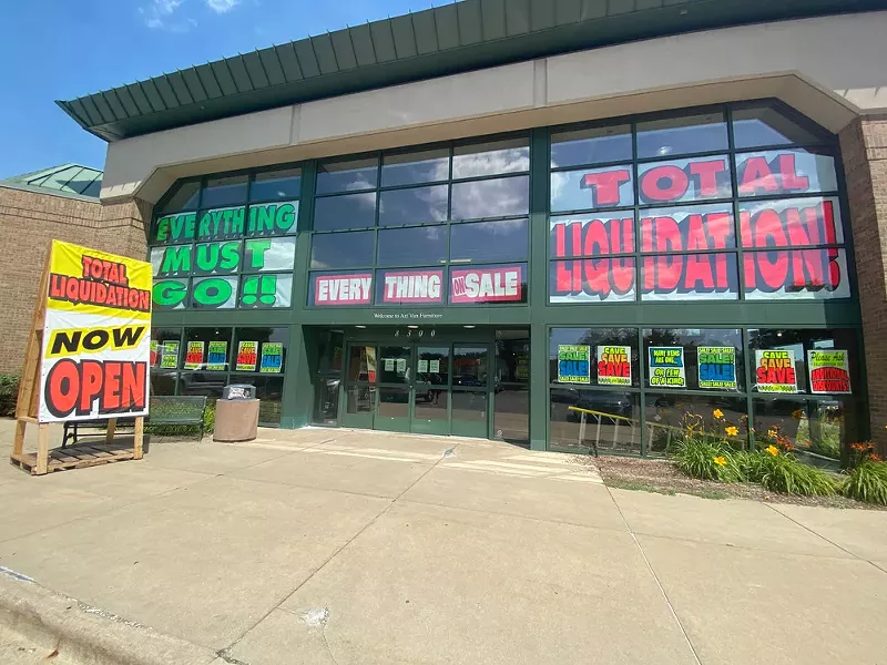 Art Van Furniture abruptly shuttered dozens of its Michigan stores during the pandemic, laying off thousands. - Jam1 Productions / Shutterstock.com