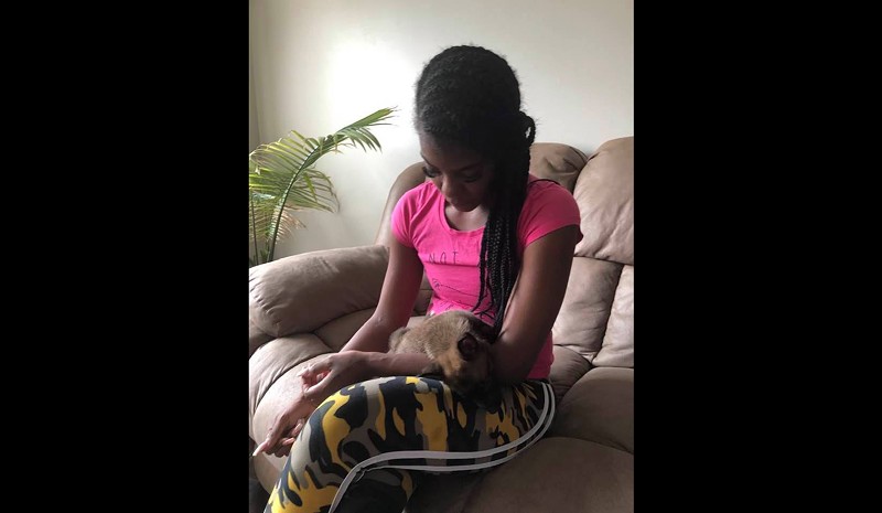 This Detroit woman says she mistakenly bought a pet hyena thinking it was a dog. We think she's mistaken. - Courtesy photo