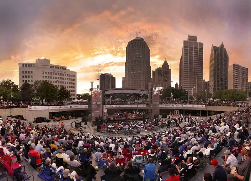 A crowd at the Detroit International Jazz Festival. - Photo by Len Katz