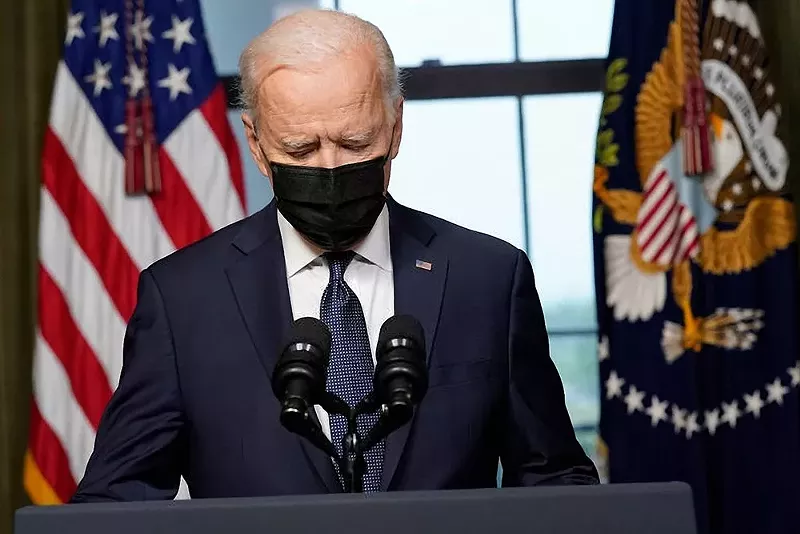 President Joe Biden speaks from the Treaty Room in the White House about the withdrawal of U.S. troops from Afghanistan. - RedhoodStudios / Shutterstock.com