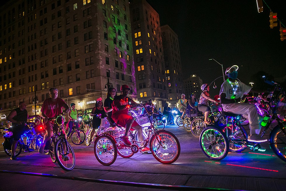 After a hiatus, Detroit’s Dlectricity festival and Light Bike Parade is rolling back into town. - Courtesy photo