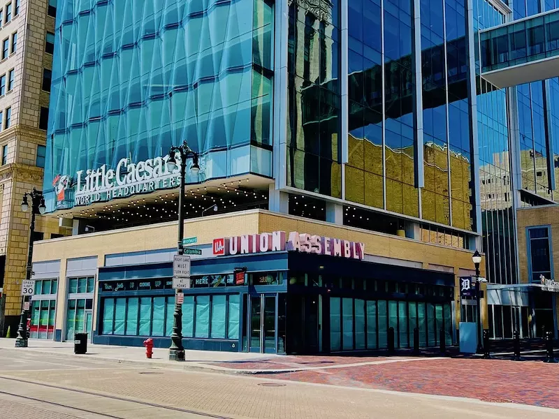 Union Assembly's restaurant at the Little Caesars Headquarters. - Courtesy of Union Assembly