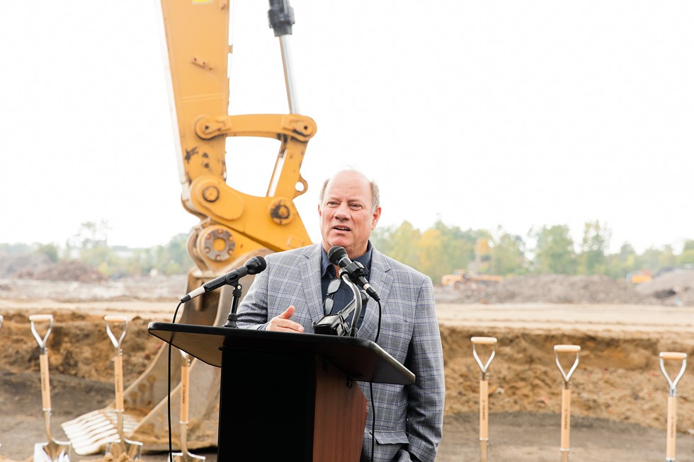 Mayor Duggan hasn’t been campaigning much — but he’s shown up at plenty of ribbon-cutting and ground-breaking ceremonies at developments around the city. - City of Detroit, Flickr Creative Commons